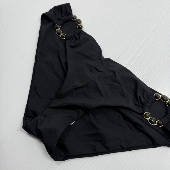 BECCA by Rebecca Virtue Black Marble Canyon Ring Hipster Bikini Bottom S NWT - Picture 6 of 9